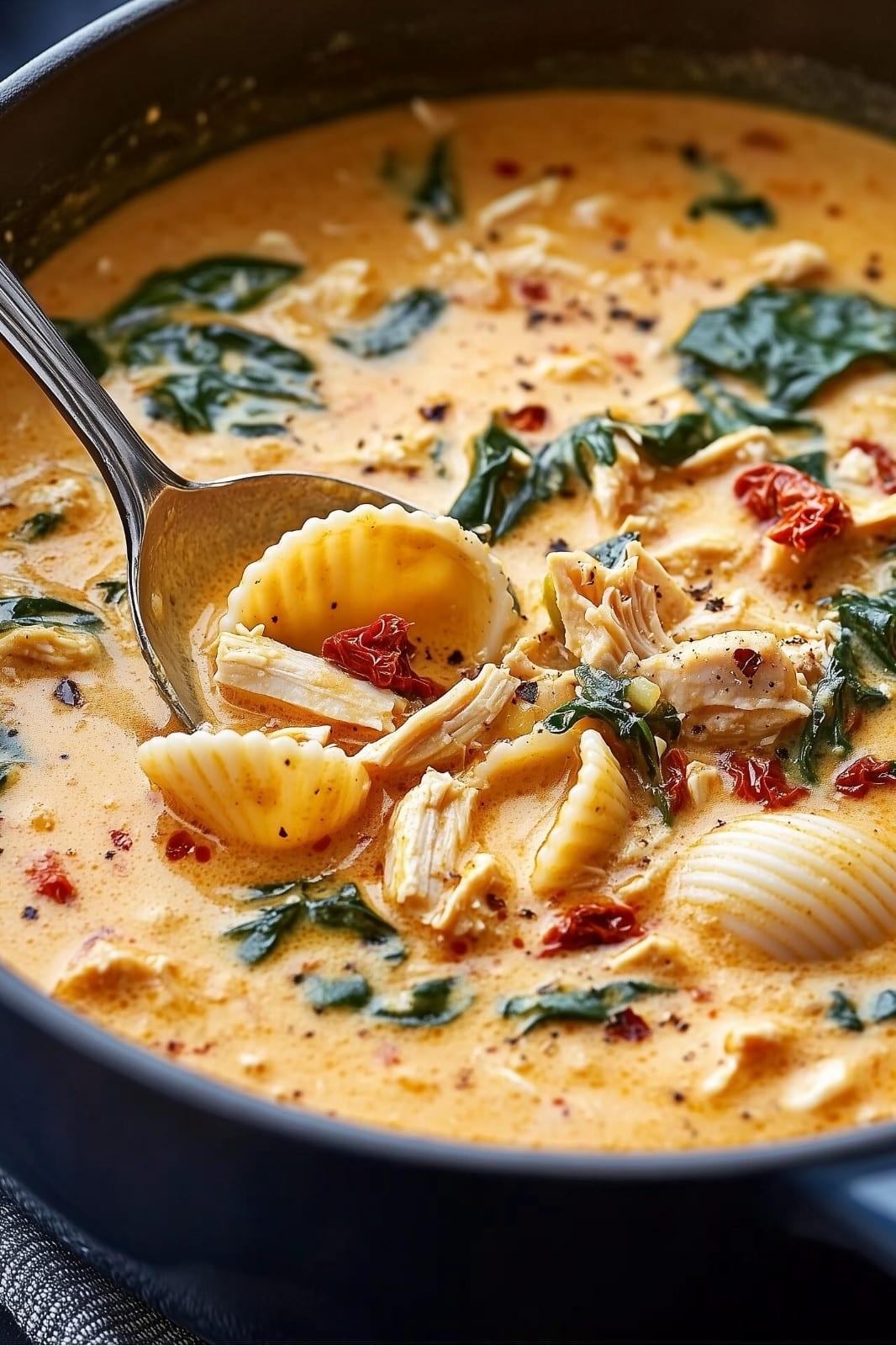 This Marry Me Chicken Soup Recipe is a creamy, comforting dish with rotisserie chicken, pasta, and sun-dried tomatoes. It’s rich, flavorful, and perfect for a cozy dinner in just one hour!








