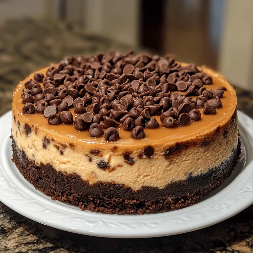 Salted Caramel Chocolate Chip Cheesecake, salted caramel cheesecake, chocolate chip cheesecake, caramel drizzle cheesecake, dessert, homemade cheesecake, salted caramel dessert