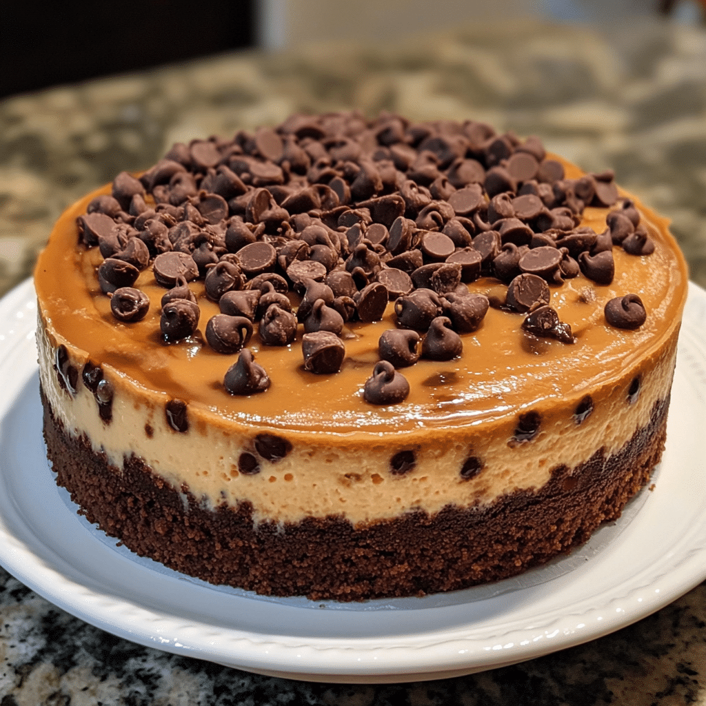 Salted Caramel Chocolate Chip Cheesecake, salted caramel cheesecake, chocolate chip cheesecake, caramel drizzle cheesecake, dessert, homemade cheesecake, salted caramel dessert