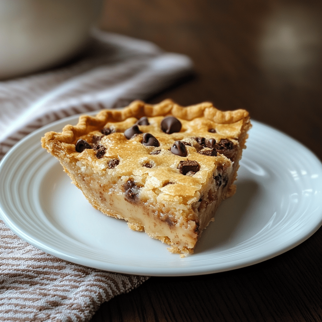 Chocolate chip pie, pie, dessert, chocolate, easy pie recipe