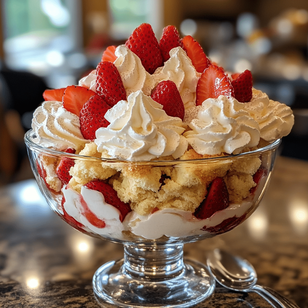 Strawberry Trifle, Shortcake Trifle, Strawberry Dessert, Easy Dessert, Summer Dessert