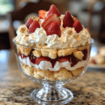 Strawberry Trifle, Shortcake Trifle, Strawberry Dessert, Easy Dessert, Summer Dessert