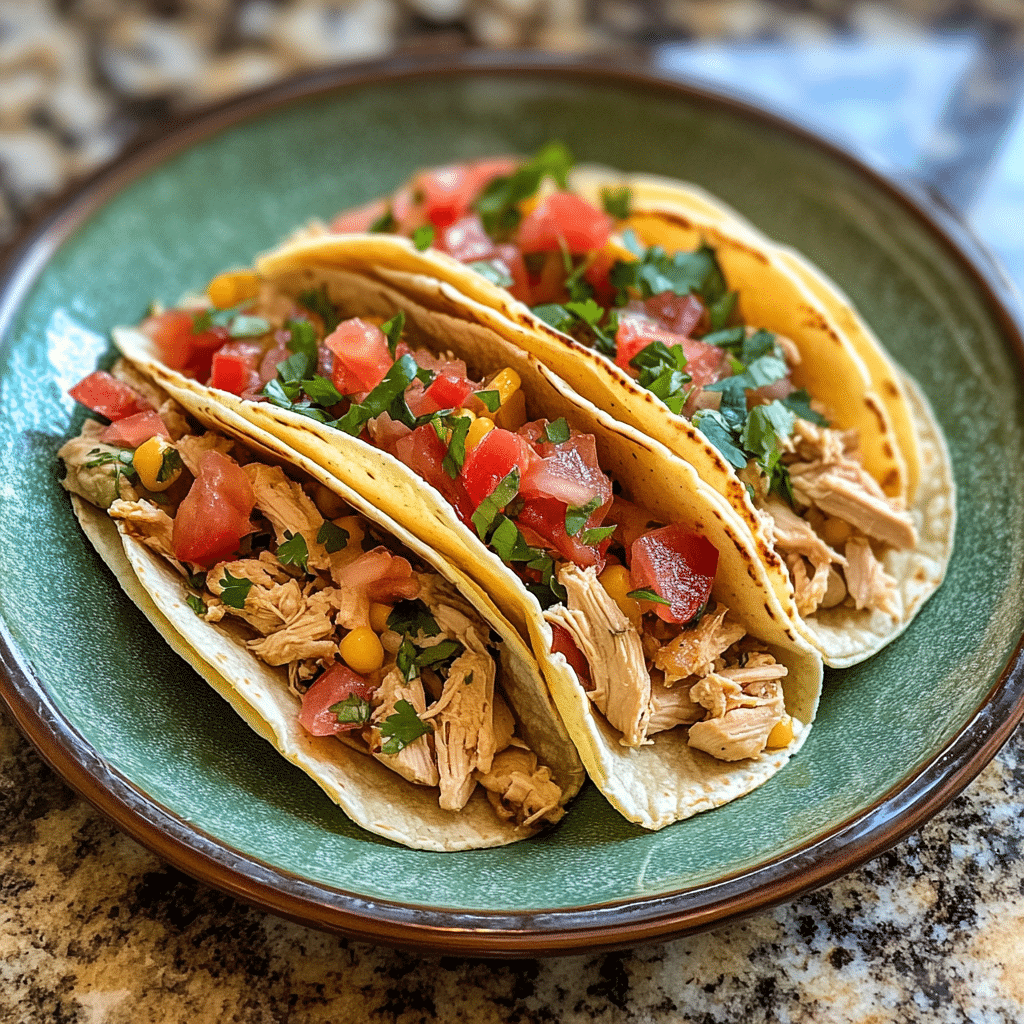 chicken tacos, Crock Pot, slow cooker tacos, easy tacos, weeknight dinner