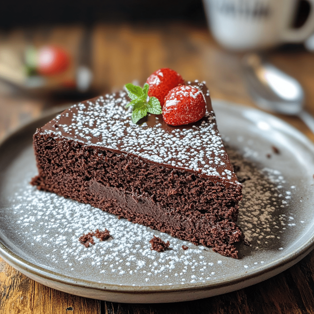 3-Ingredient Flourless Chocolate Cake, flourless chocolate cake, easy chocolate cake, 3-ingredient cake, flourless dessert, chocolate dessert