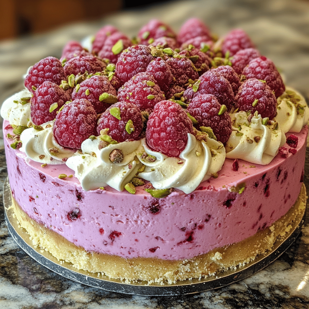 Pistachio Raspberry Cheesecake, Cheesecake, Gluten-Free Dessert, Raspberry Jam, Pistachio Dessert, Holiday Dessert, Dairy-Free Dessert