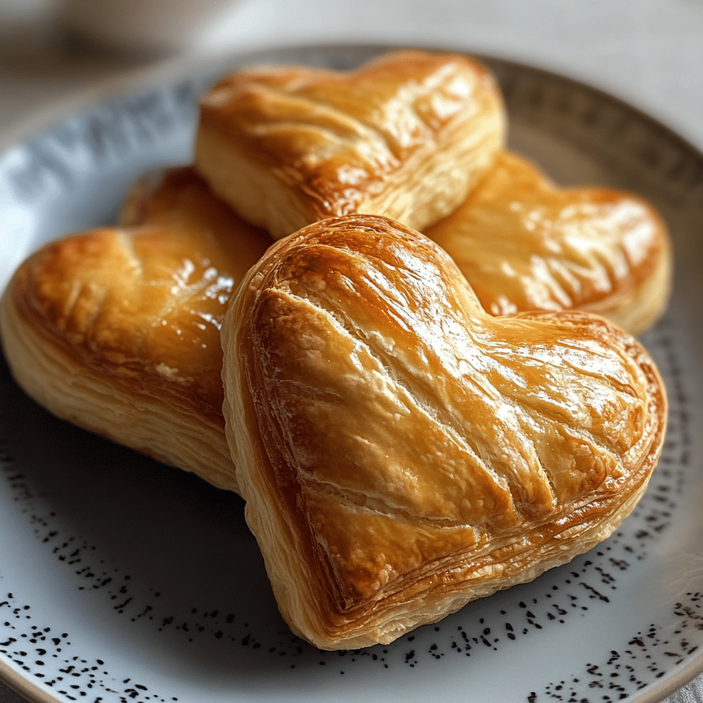 Puff Pastry Hearts, Puff pastry, heart-shaped, sweet puff pastry, savory puff pastry, quick puff pastry recipe, flaky pastry hearts, easy snack recipe, puff pastry dessert