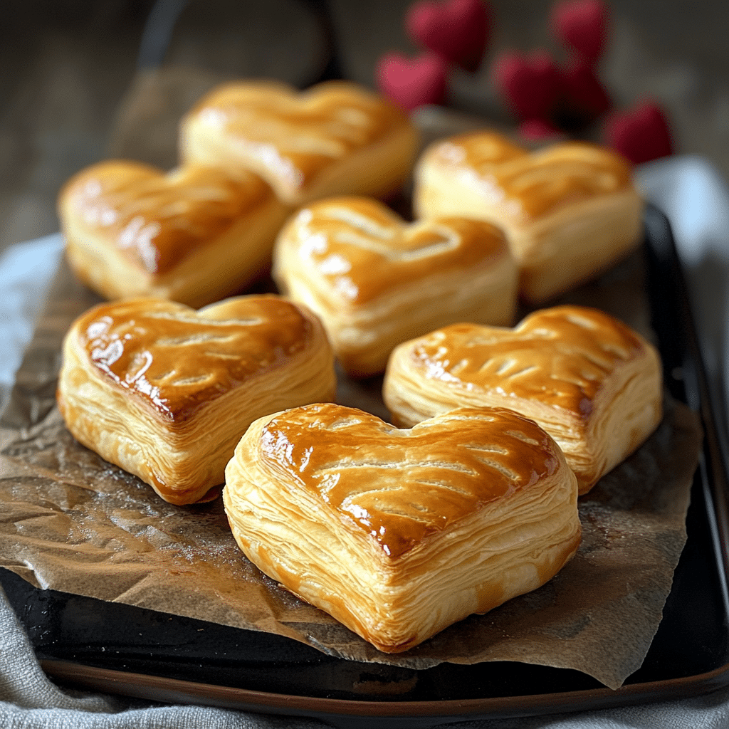 Puff Pastry Hearts, Puff pastry, heart-shaped, sweet puff pastry, savory puff pastry, quick puff pastry recipe, flaky pastry hearts, easy snack recipe, puff pastry dessert