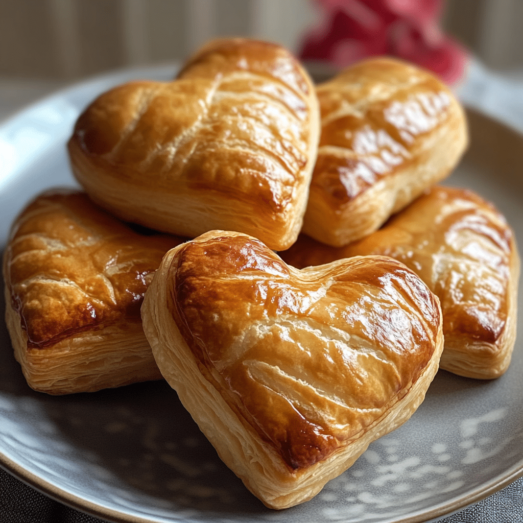 Puff Pastry Hearts, Puff pastry, heart-shaped, sweet puff pastry, savory puff pastry, quick puff pastry recipe, flaky pastry hearts, easy snack recipe, puff pastry dessert