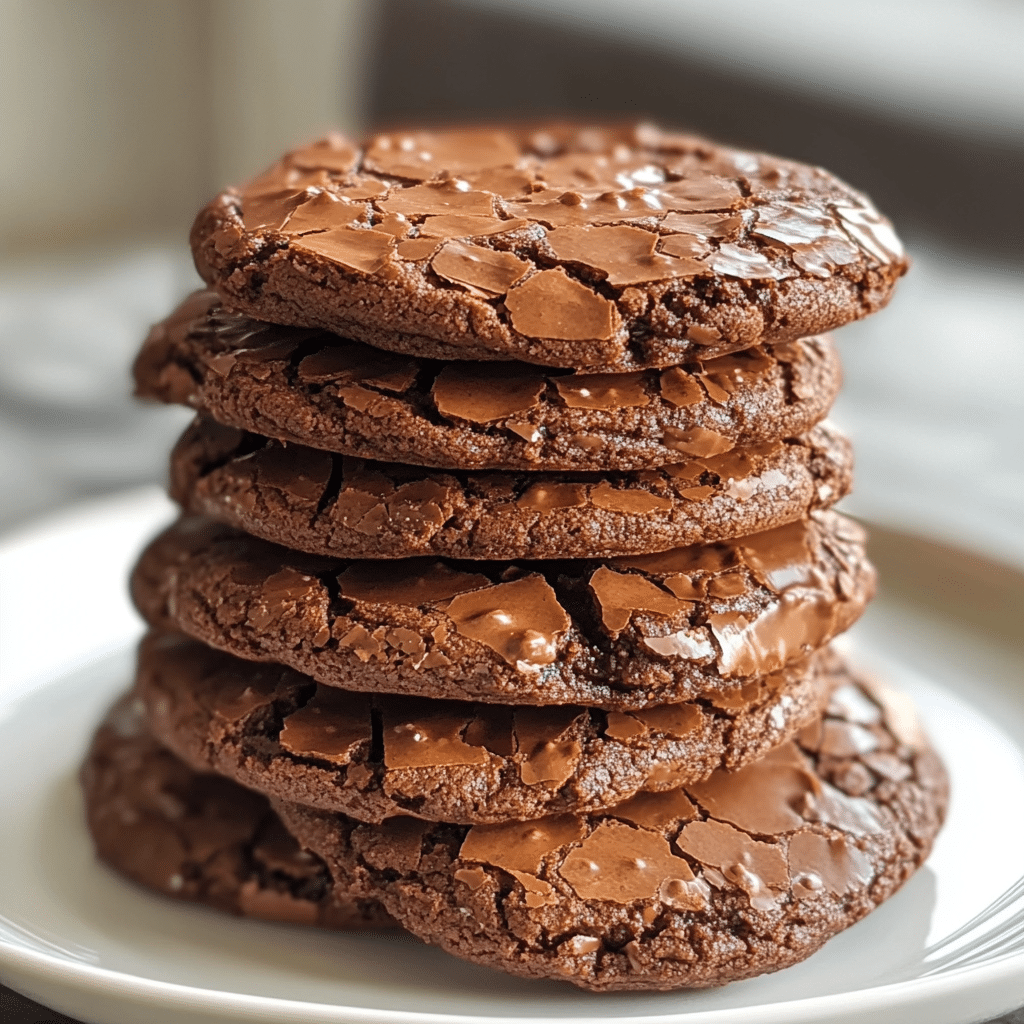 brownie cookies, chocolate cookies, fudgy cookies, easy cookies, dessert