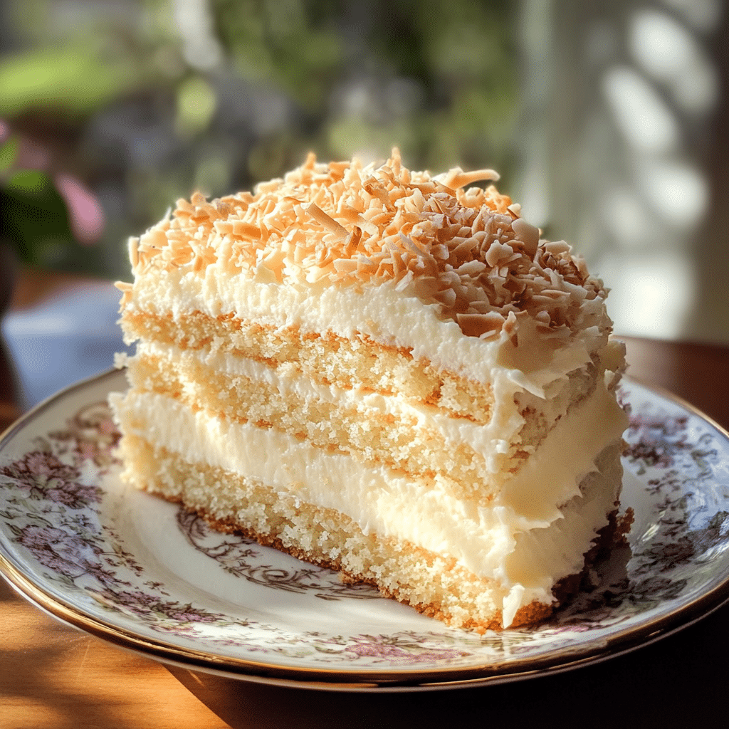 Coconut Cake, Cream Cheese Frosting, Tropical Dessert, Coconut Extract, Moist Cake, Sweet Cake