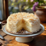 Coconut Cake, Cream Cheese Frosting, Tropical Dessert, Coconut Extract, Moist Cake, Sweet Cake