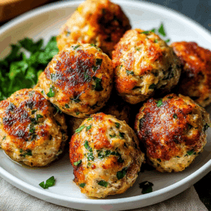 Baked Chicken Meatballs