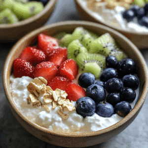 Cottage Cheese Fruit Bowls