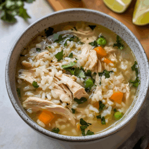 Cozy Chicken Ginger Rice Soup Recipe