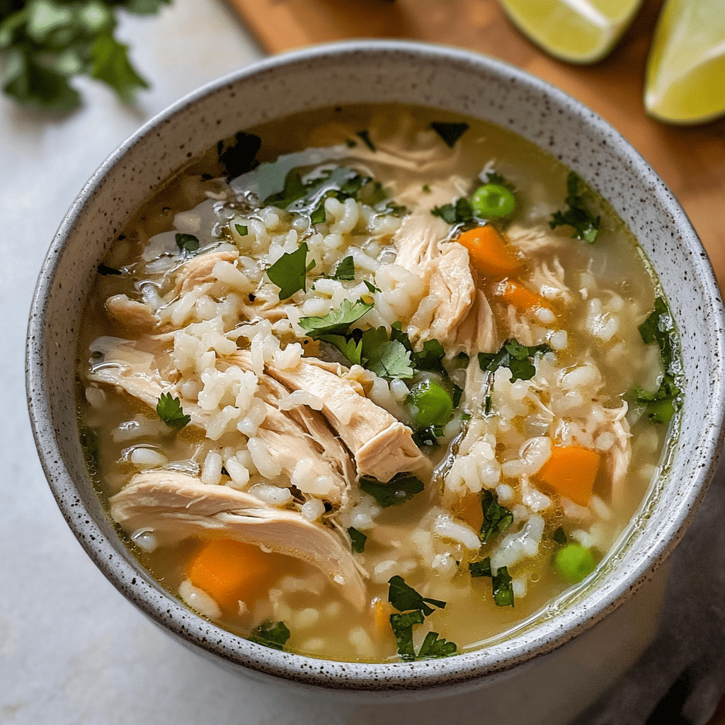Cozy Chicken Ginger Rice Soup Recipe