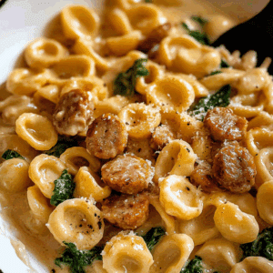 Creamy Orecchiette Pasta with Sausage
