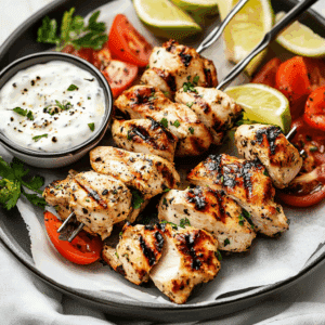 Flavorful Grilled Chicken Souvlaki Recipe