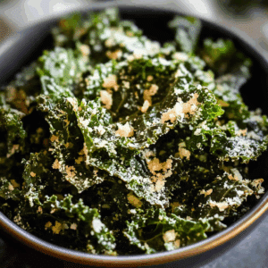 Garlic Parmesan Kale Chips