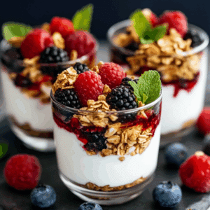 Greek Yogurt Berry Parfaits