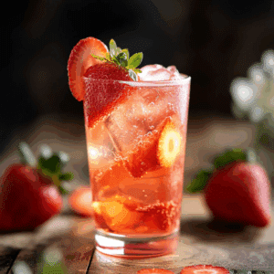 Strawberry Sprite Mocktail