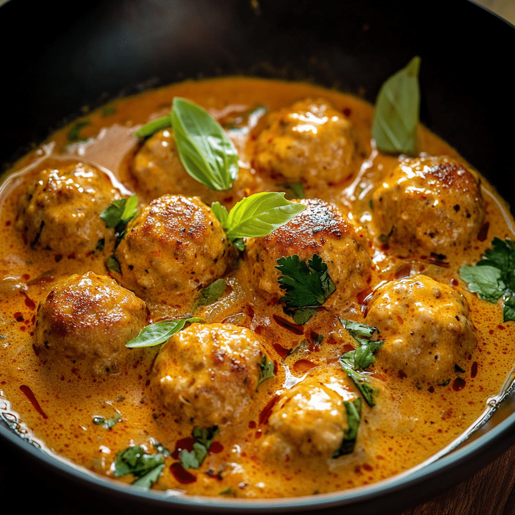 Thai Chicken Meatball Curry