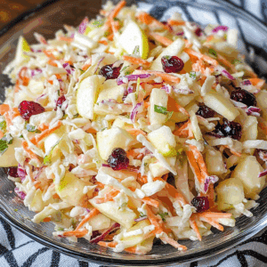 Apple Cranberry Slaw