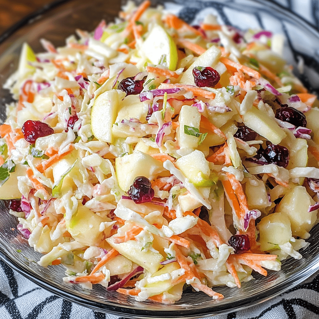 Apple Cranberry Slaw