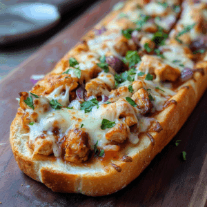 BBQ Chicken French Bread Pizza