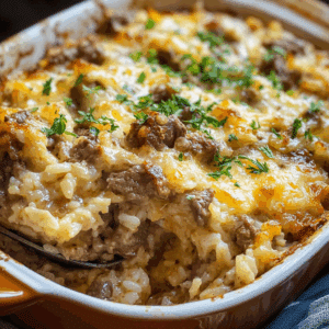 Beef & Rice Casserole