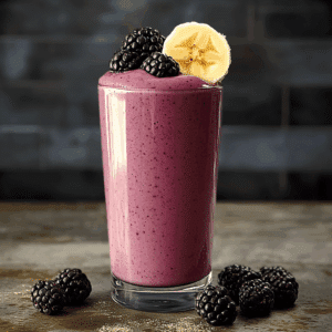 Blackberry Banana Protein Smoothie