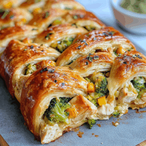 Chicken Broccoli Braid