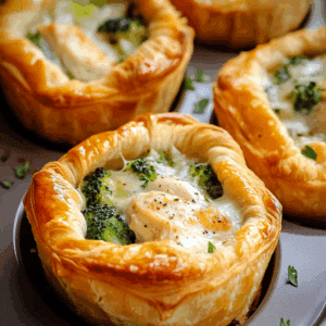Chicken Broccoli Crescent Cups