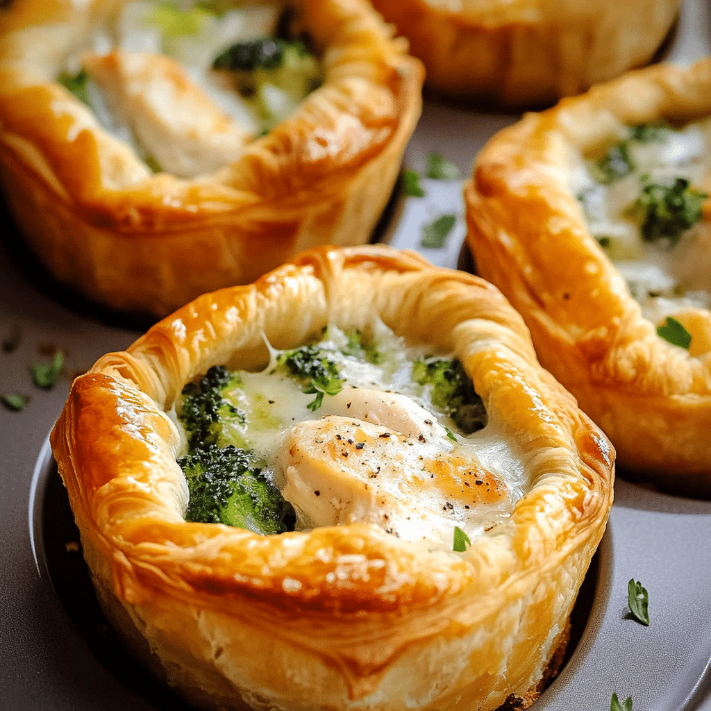 Chicken Broccoli Crescent Cups