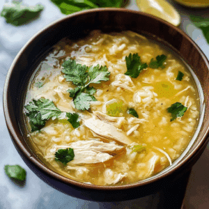 Chicken Ginger Rice Soup