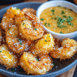 Coconut Fried Shrimp with Pineapple Sauce