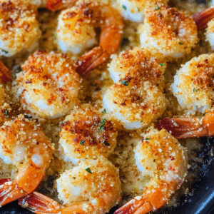 Crispy Baked Shrimp with Panko & Garlic