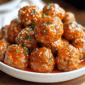 Crock Pot Buffalo Turkey Meatballs