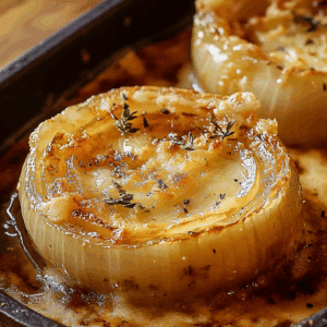 French Onion Soup-Style Melting Onions