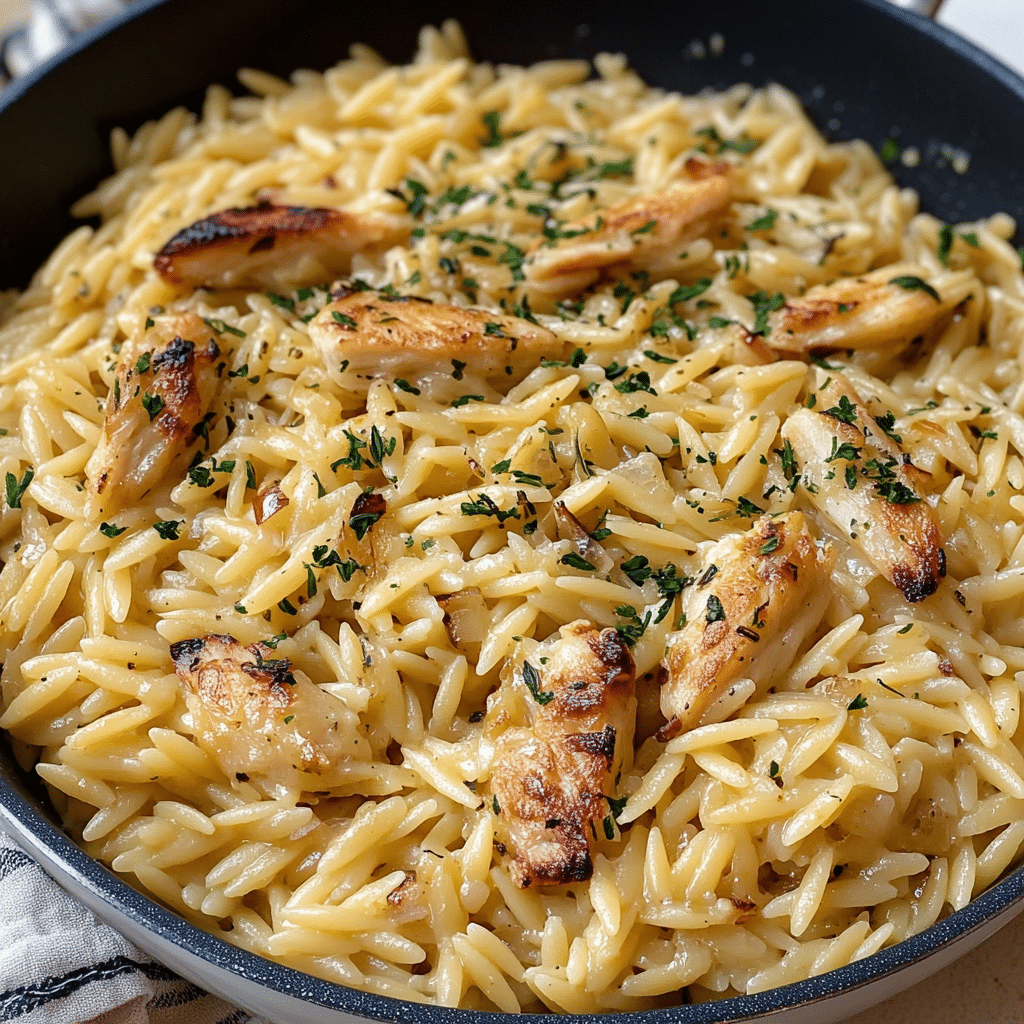 Garlic Butter One Pan Orzo