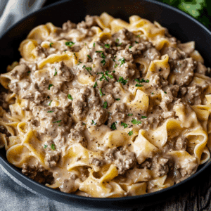 Ground Beef Stroganoff