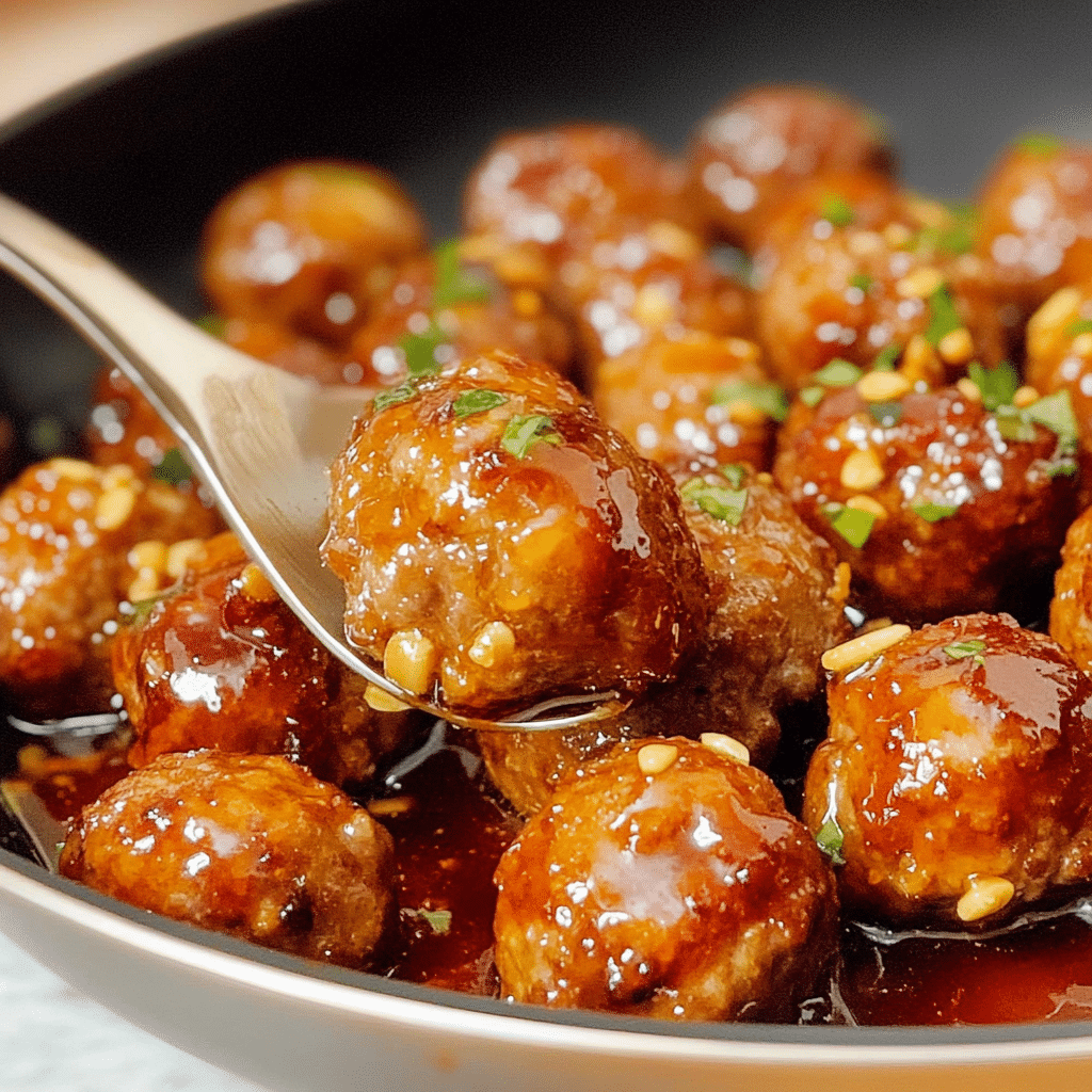 Honey Garlic Meatballs