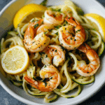 Lemon Garlic Butter Shrimp with Zoodles