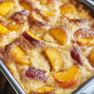 Peach Custard Dessert