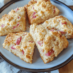 Rhubarb Scones
