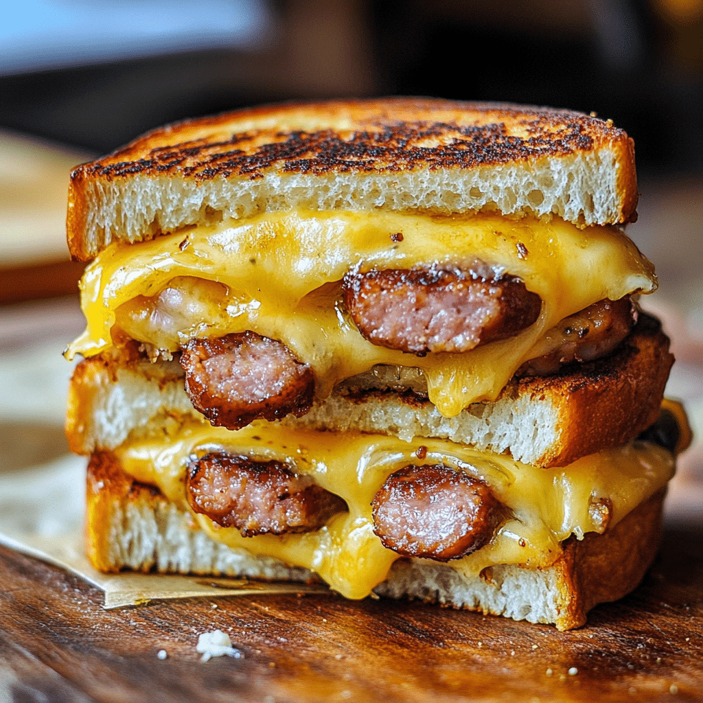 Smoked Sausage Grilled Cheese