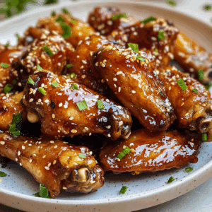 Sticky Honey Garlic Wings
