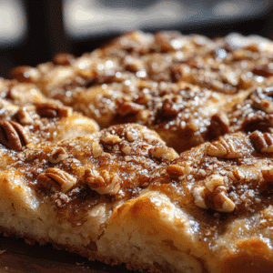 Sticky Pecan Focaccia