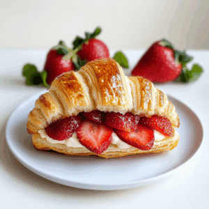 Strawberry Croissant Sandwich