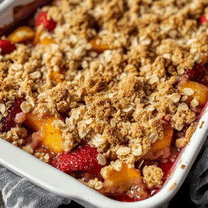Strawberry Peach Crisp