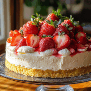 Strawberry Shortcake Cheesecake
